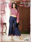 Pink Colour Jeeyu Western Faux Georgette Two Piece Top And Pant 004